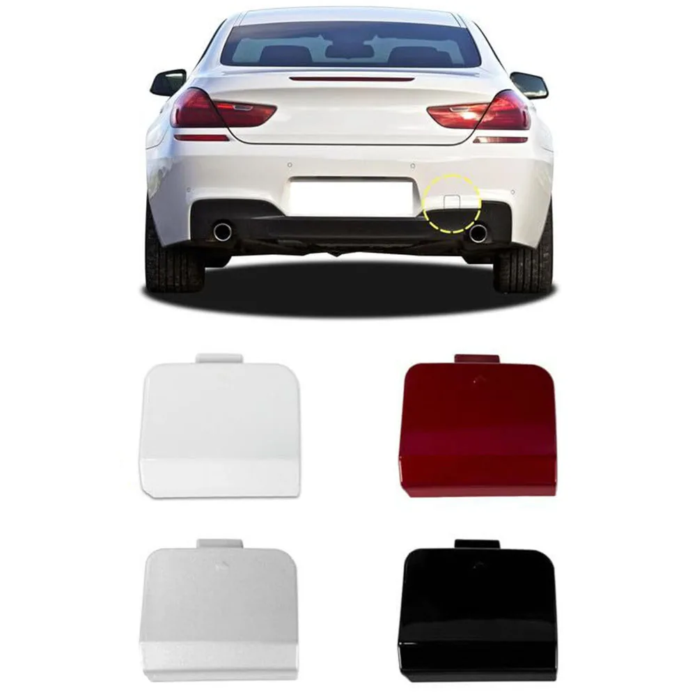 Body Kit White Tow Hook Cover Compatible With 2012-2018 Models Perfect Fit For M6 Robust Material Sleek Design