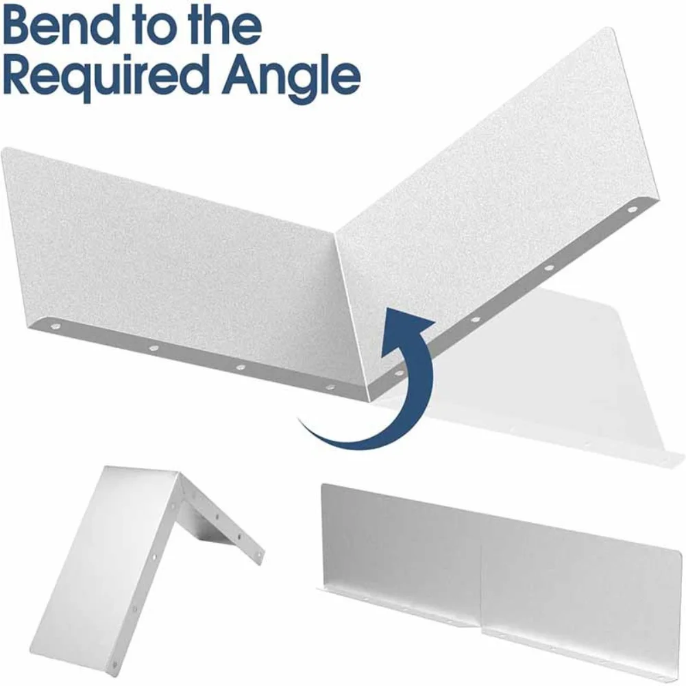 Rainwater Deflection Plate Set for Gutters and Roof Helping to Manage Water Flow and Prevent Damage to Roof Structures