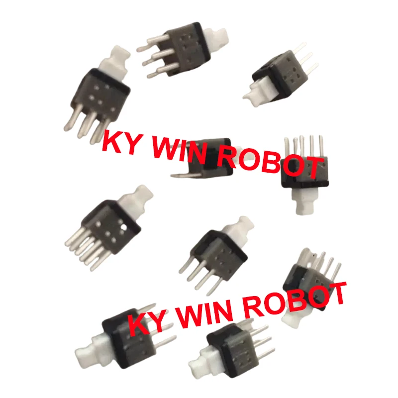 

1PCS/LOTS 100% ALPS button switch tower type self bouncing 5.8 * 5.8 * 10.4 double row 6-pin lock free reset button 5.8X5.8