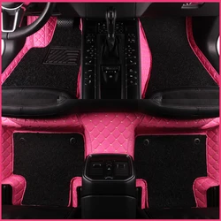 100% Fit Custom Leather Car Floor Mats For Most Car Models Full Carpet Set Interior Accessories protection Automobile Cushion