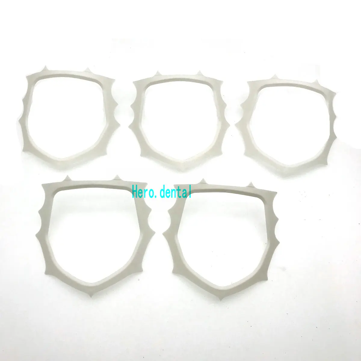 5pcs Autoclavable Dental Plastic Rubber Dam Frame Holder Instrument Round