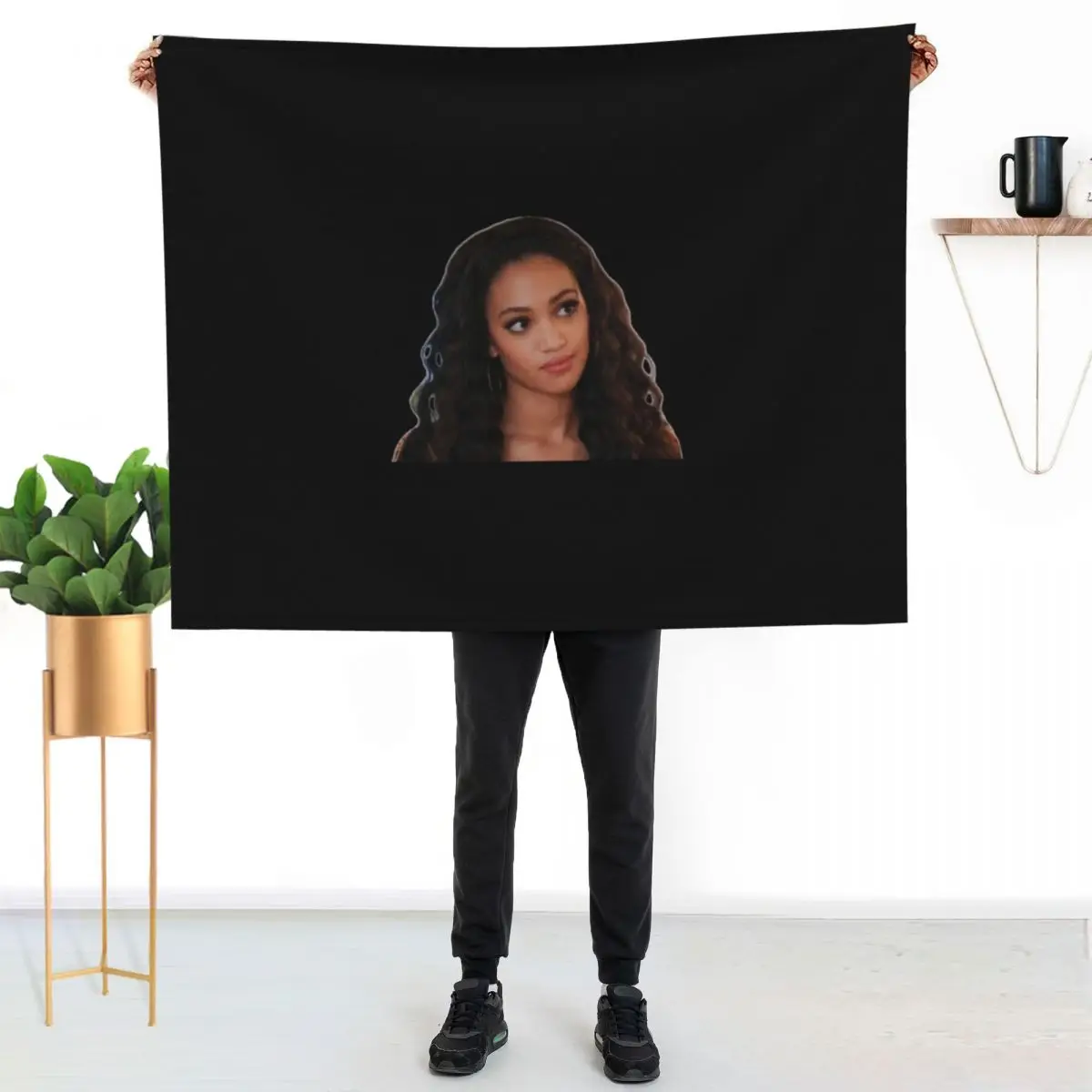 Olivia Baker Sticker Throw Blanket Fade Resistant Durable Throw Blanket