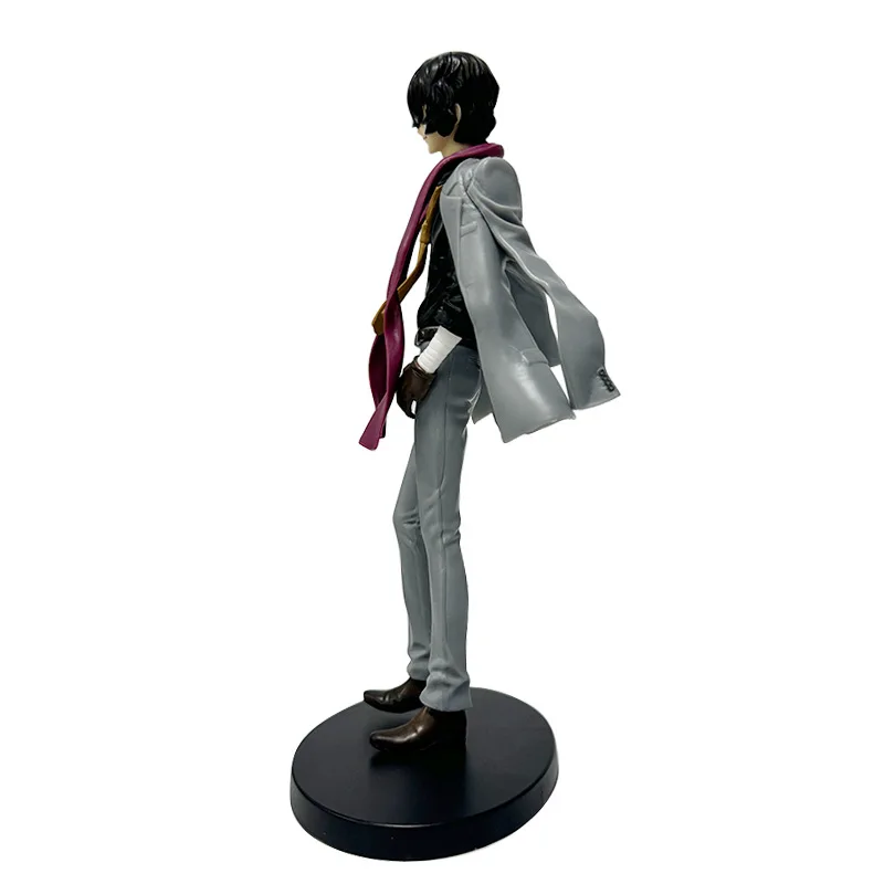 24CM Anime Bungou Streunende Hunde Dazai Osamu Figur 1/8 Abnehmbare Jacke Stehende Figur Spielzeug Geschenk Sammlung Action Figur PVC