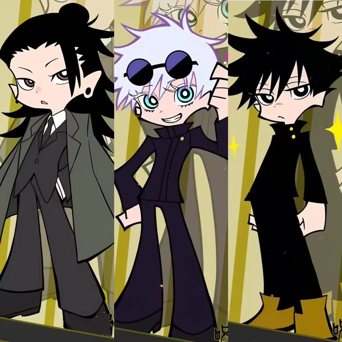 「呪術廻戦」の精巧なアクリル製スタンディングサインには、「五条悟、夏目綾木、伏黒恵」が登場しており、友達へのプレゼントに最適です。