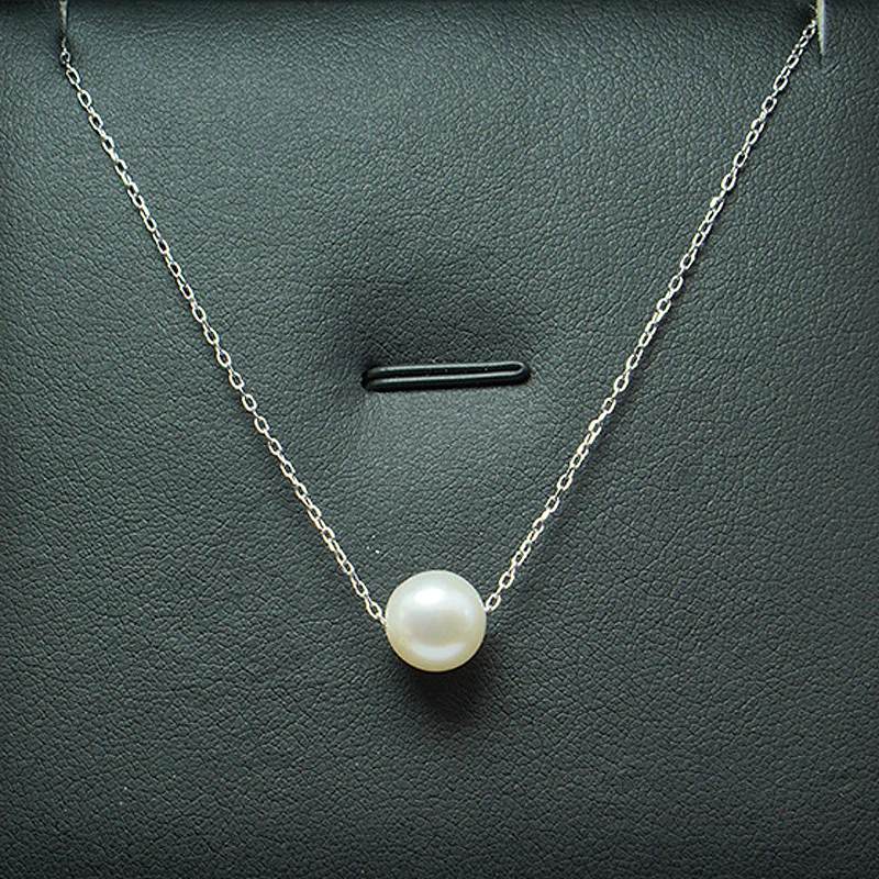 2 rupee item White Elegant temperament single Pearl Pendant short choker Necklaces Jewelry white pearl chokers necklace