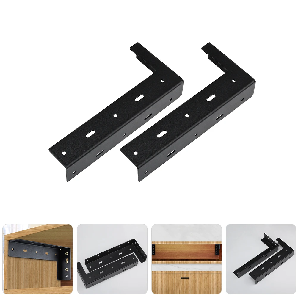 

2 шт. сверхмощные подвесные кронштейны для шкафа, оборудование для крепления на полку, металлические подвесные фитинги для офисной студии, мастерской, прочный, холодный