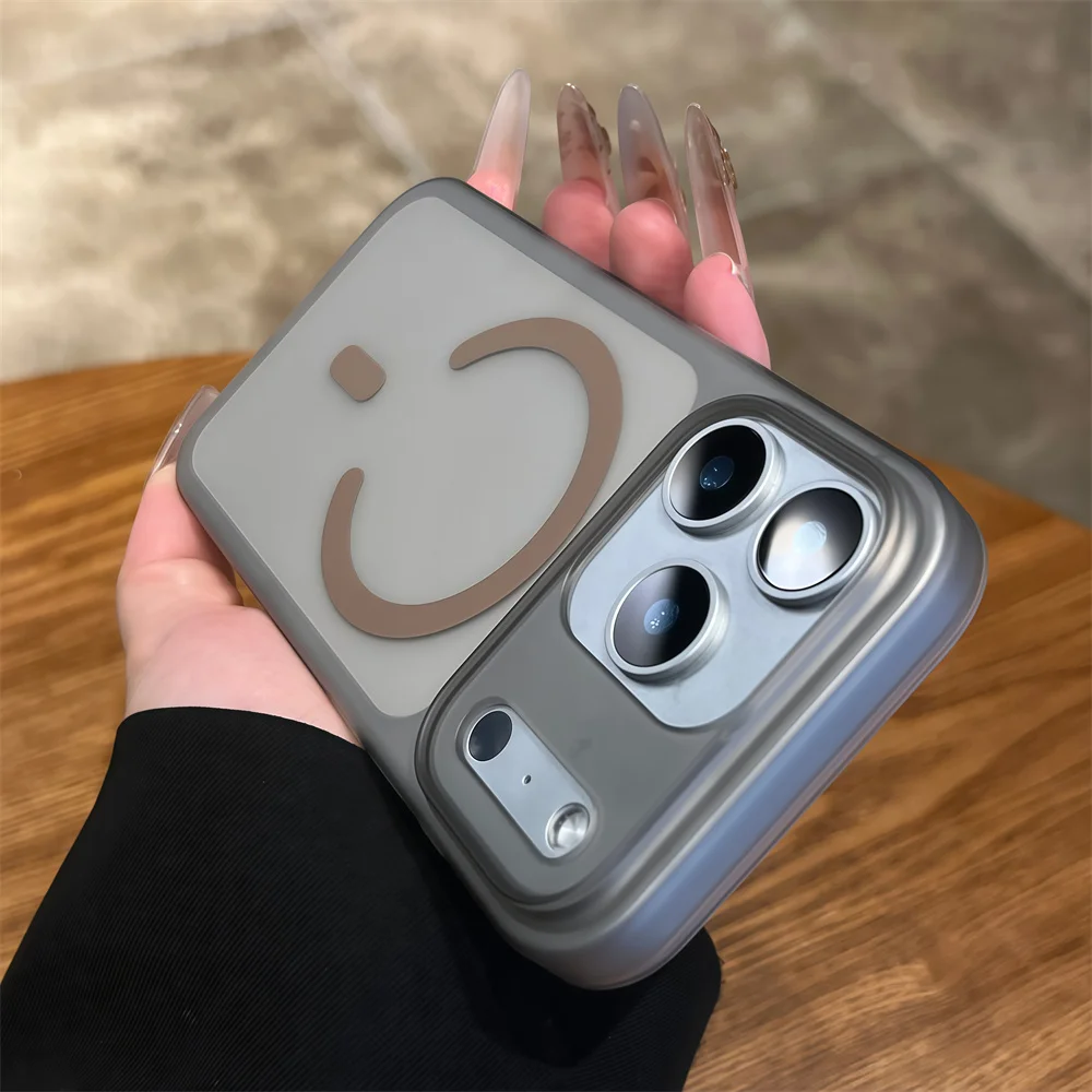 

Матовый прозрачный ультратонкий чехол для телефона Magsafe для iPhone 15 16 17 Pro Max 14 13 12 Plus с беспроводной зарядкой, однотонный чехол