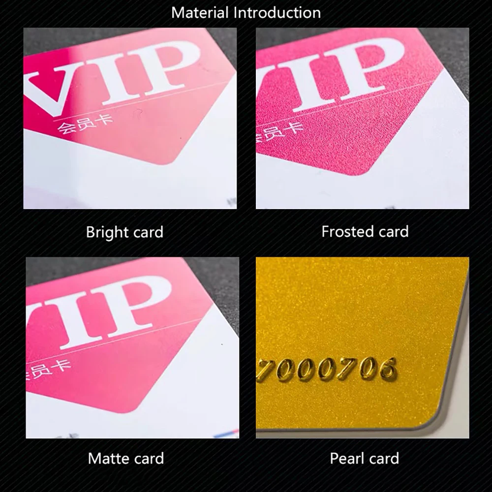 Individuelle Kreditkarten-Visitenkarten aus Kunststoff, Mitgliedschafts-VIP-Design, Logo, Name, wasserdicht, doppelseitig, Dankeschön, personalisiert, 85,5*54mm, 200 Stück – Detail 3