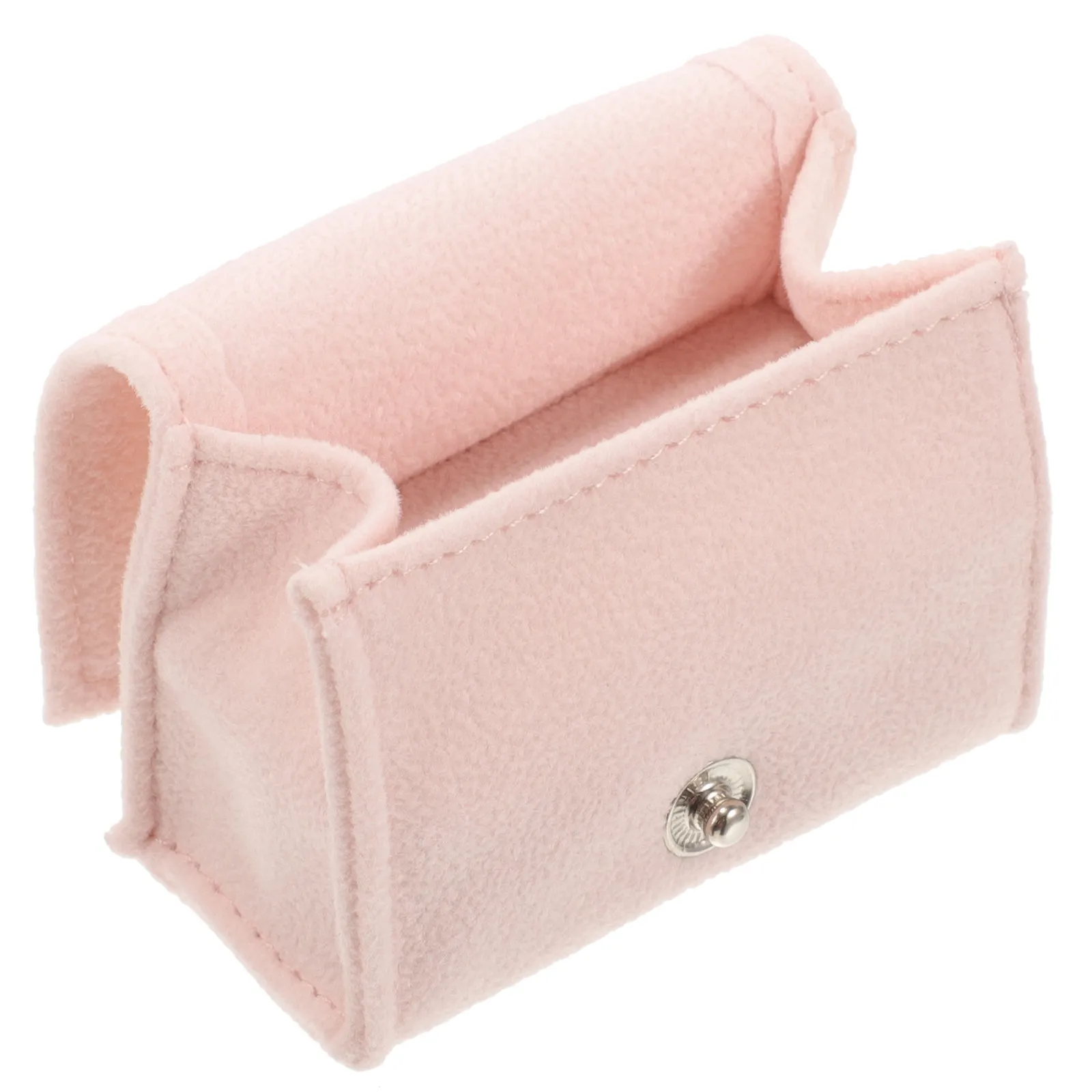 Travel Ring Holder Velour Portable Jewelry Pouch Small Lightweight Protective Storage Case for Rings Earrings Travel Ring Holder
