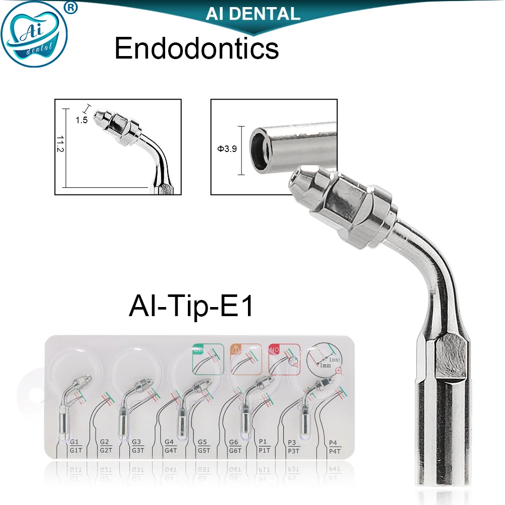 Końcówki stomatologiczny skaler ultradźwiękowy serii ai-tip skalowanie przyzębia endodontyka końcówki skalujące pasują do końcówek skalera typu E G P