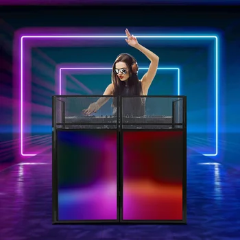 DJ Display Stand & Event Booth Facade – Portable Controller Stand Table