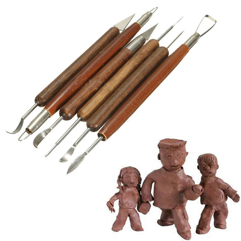 Ceramic Sculpture Characters Depicting Mold Arts Craft Accessories Engraving Appliance New Carved Clay Pottery Tool Sets