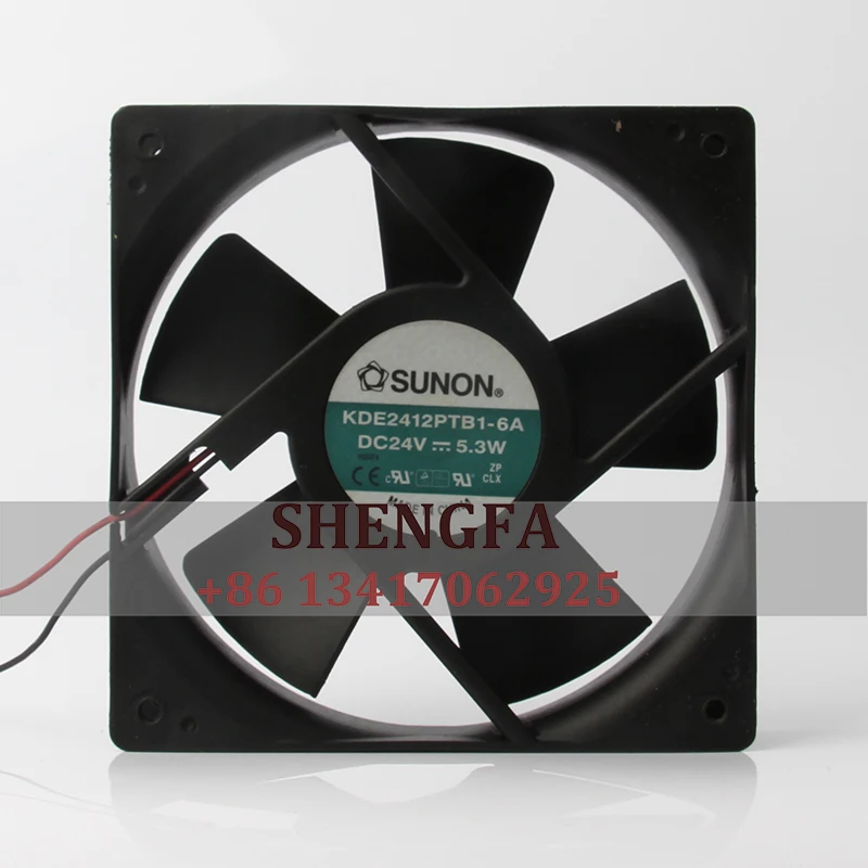 

SUNON KDE2412PTB1-6A Case Cooling Fan DC24V 5.3W 120x120x25mm 12CM 12025 Variable Frequency Fan Industrial Exhaust