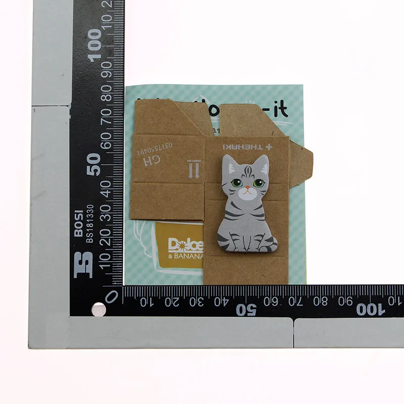 5 peças kawaii kitty notas pegajosas bonito bloco de notas bloco de notas escritório escola papelaria fornecimento adesivo decoração gato engraçado