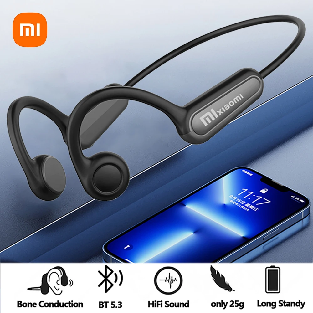 Xiaomi Mijia Bone Conduction Earphones Bluetooth 5.3 Sports Wireless Headphones Ear Hook Waterproof Headset for Running Driving