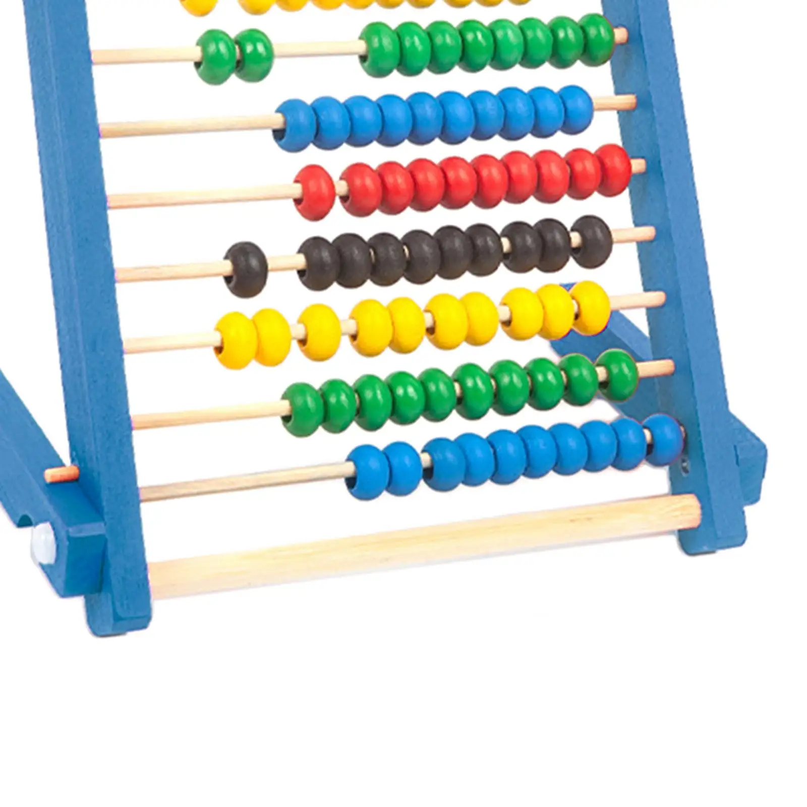 Toddlers Mathematics Toy Beads Game Early Childhood Education 10 Row Wooden