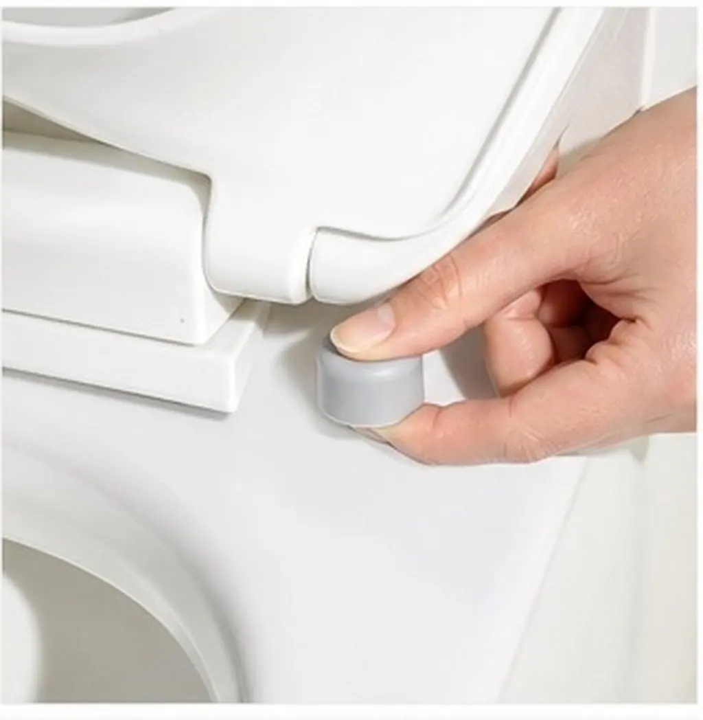 2Pcs Toilet Seat Cover Bumper Universal Antislip Gasket Cushioning Pad Spacer Lifter for Bathroom Sanitary Toilet Accessories