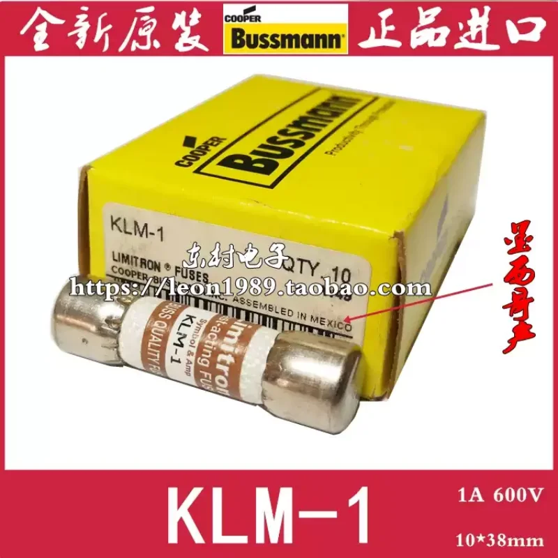 Bussmann fuse KLM-1-2-3-4-4-5-6-8-10-12-15-20-25-30 1A 600V