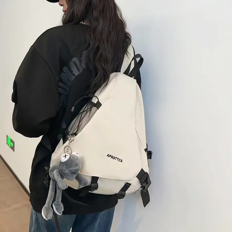 2025 nuevo bolso de pecho, bolso cruzado para hombre, mochila informal multifuncional de un hombro, Bolsa de estilo de pareja de gran capacidad