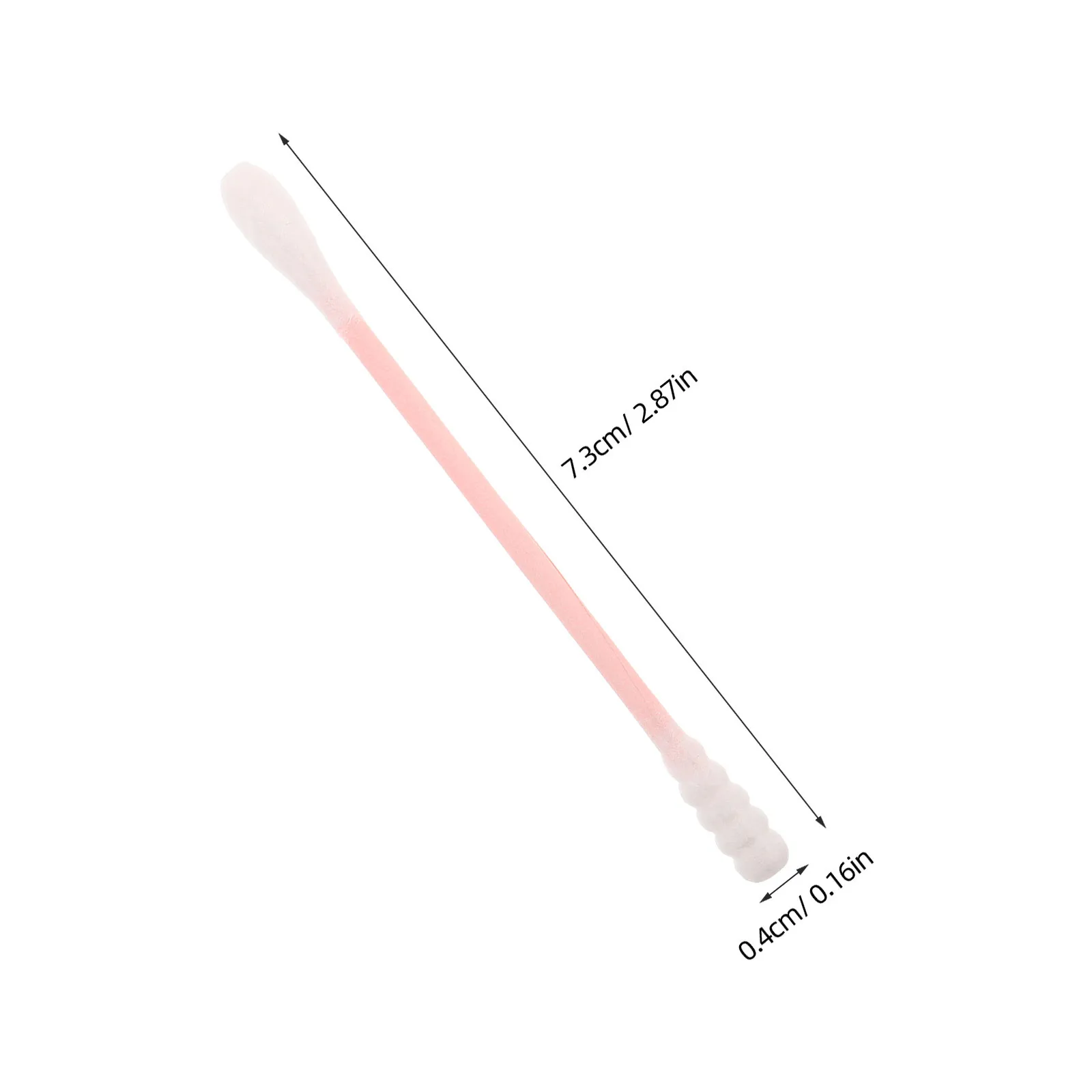 500 قطعة مسحات قطنية للمكياج تصميم حلزوني للتنظيف العميق للعيون والشفاه والبشرة الحساسة عصي قضيب صغيرة محمولة للاستعمال مرة واحدة