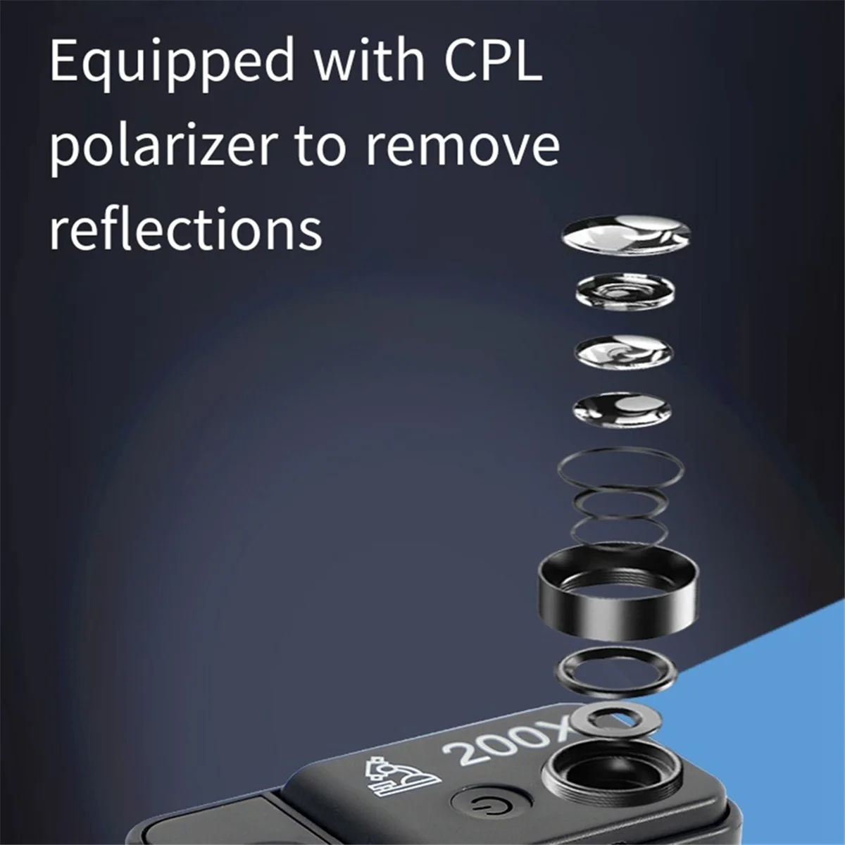 N18R New 200X Magnification Phone Mobile Macro Lens USB Mobilephone Microscope Phone Mini Pocket Microscope for Phone