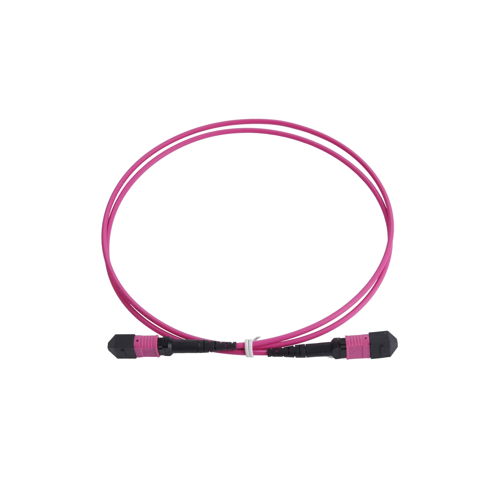 100 جرام MPO/PC OM4 الألياف التصحيح سلك متعدد الأوضاع 8 النوى APC UPC أنثى إلى أنثى نوع B زاوية مسطحة 3/5/10/15 متر كابل بصري