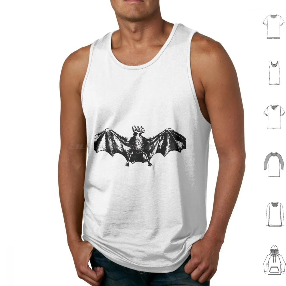 

Vampire Bat Tank Tops Print Cotton Halloween Bat Halloween Vampire Bat Vampire Bat Ghastly Beast Devil Dance Folk Horror