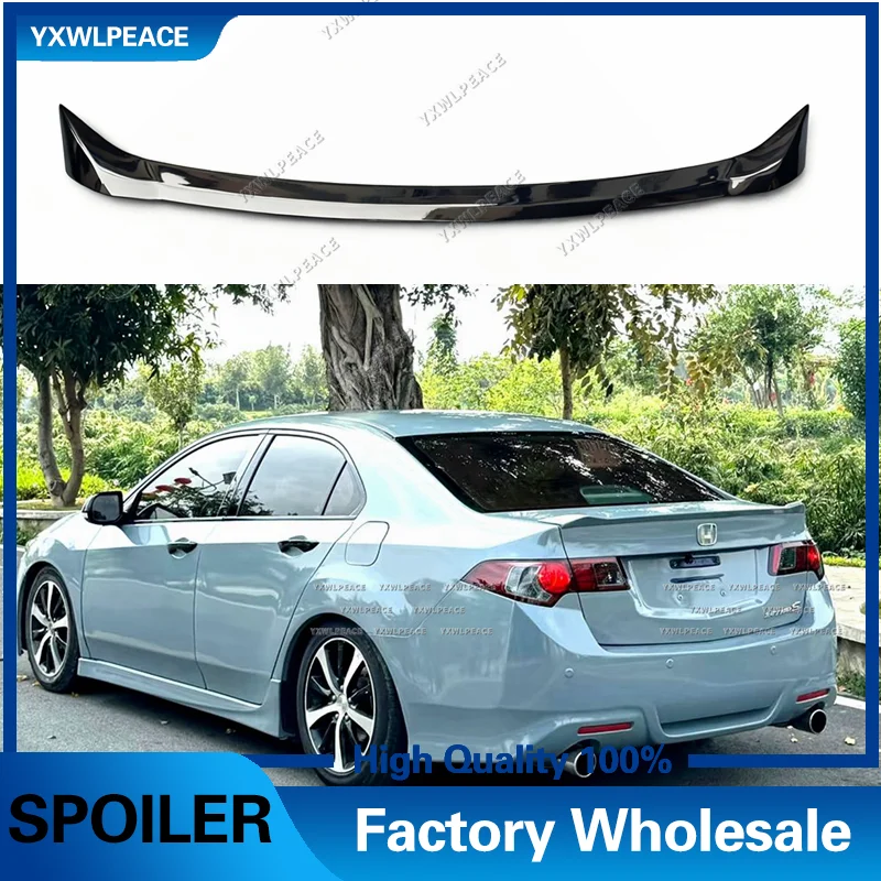 Para Spirior acura TSX 2008-2013 2014 Honda Accord Acura TSX ABS Material plástico alerón ala trasera maletero cubierta estilo de coche