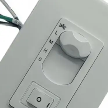 Ceiling Fan Control Switch  Wall Slide Switch 120V 1.25A 2-Wire Replacement Fan Controller For AC Ceiling Fan