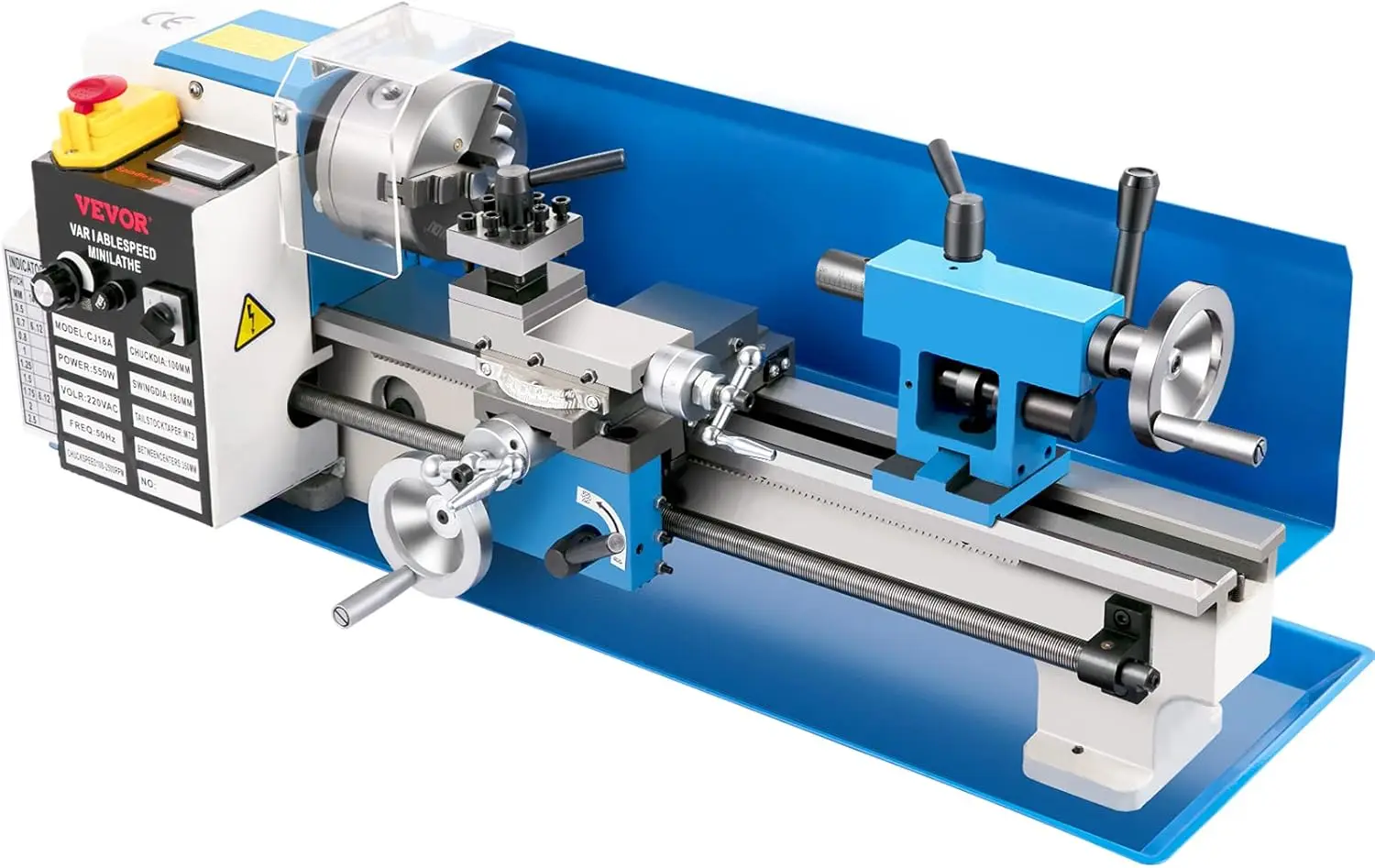 

Mini Metal Lathe, 7"x14" Benchtop Metal Lathe, 550W Variable Speed 2250RPM Metal Lathe,
