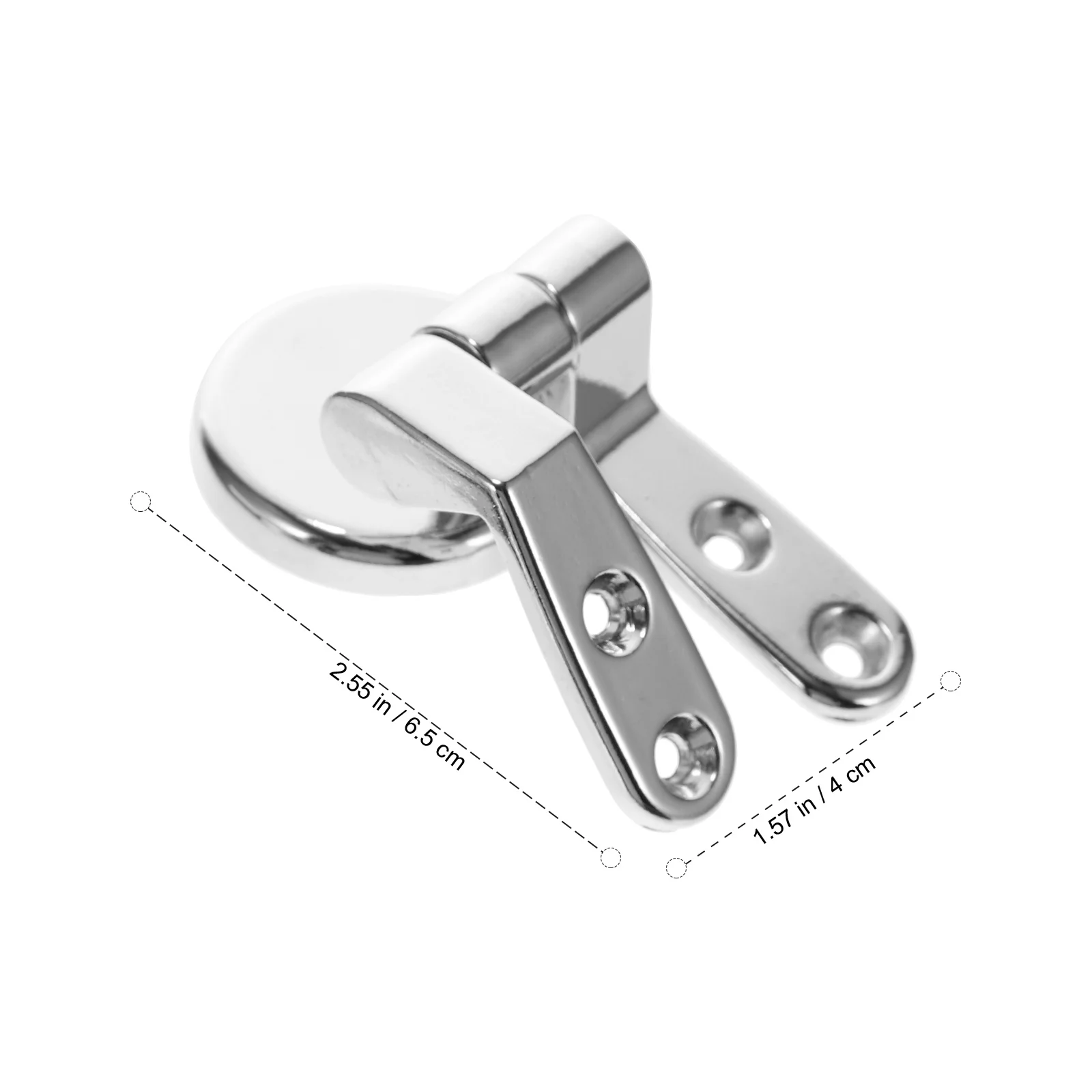 مجموعة واحدة من مفصلات مقعد المرحاض لغطاء غطاء المرحاض القياسي، تركيبات تثبيت معدنية متينة، مجموعة أدوات ملحقات سهلة التركيب #4