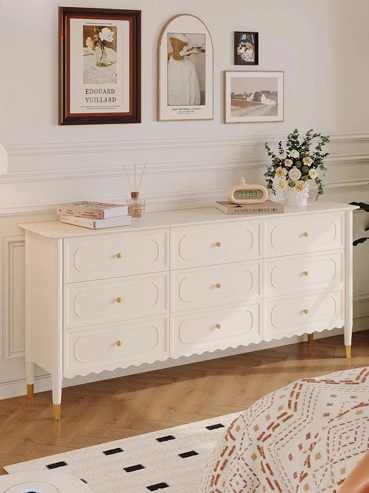 

Кремовый ветер из массива дерева, девять сундук, светлый шкаф, роскошная гостиная, спальня, прикроватная тумбочка, настенный шкаф для хранения