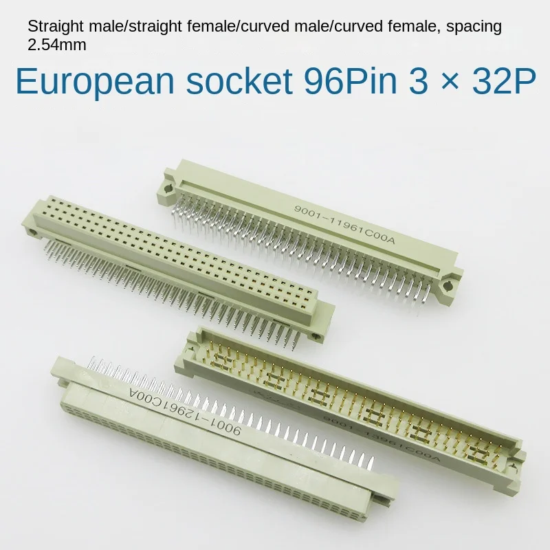 

Socket 396 Three-row 96p board-to-board 3*32pin connector 11961 curved male straight female/straight male/curved female