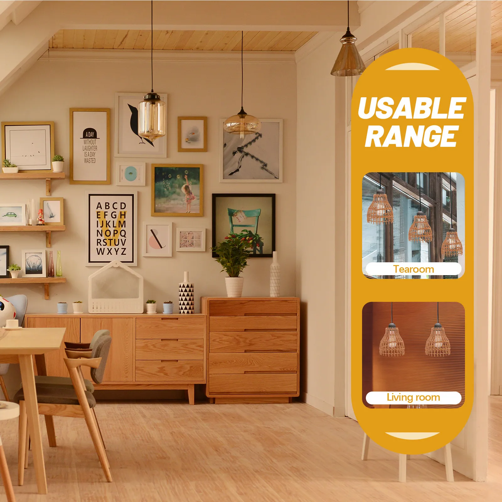 

Плетеный абажур для подвесного светильника из искусственного ротанга ручной работы, декоративный потолочный светильник для столовой, современный рустик-стиль