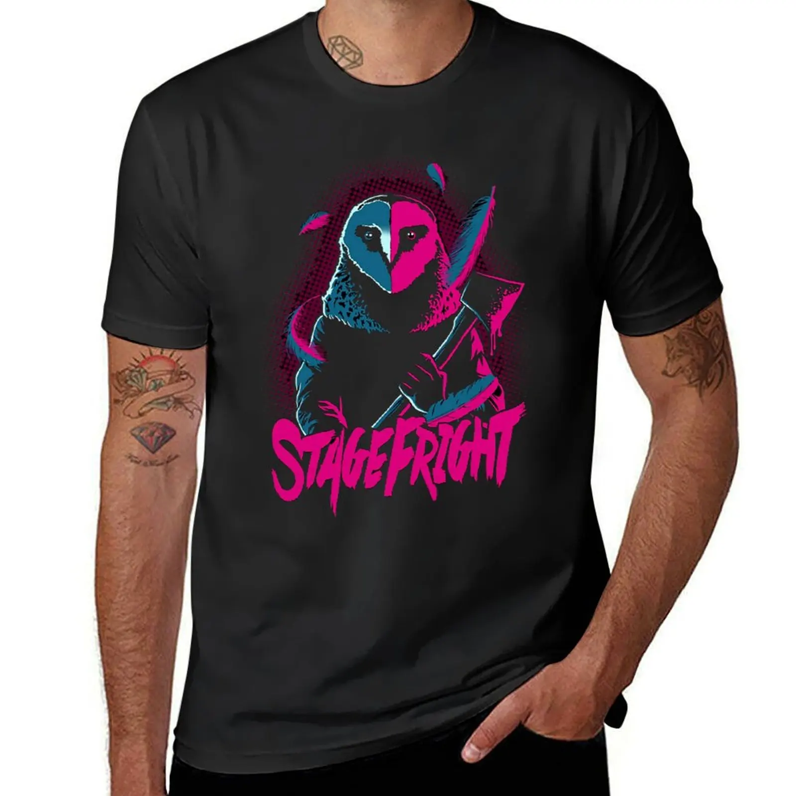 Stagefright / Deliria / Bloody Bird cult classic slasher horror movie inspired retrowave design T-Shirt