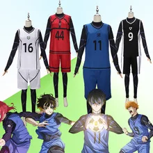 

Blue Lock Cosplay Costume Football Club Sportswear Full Set Isagi Yoichi Bachira Chigiri Hyouma Mikage Basketball Uniforms