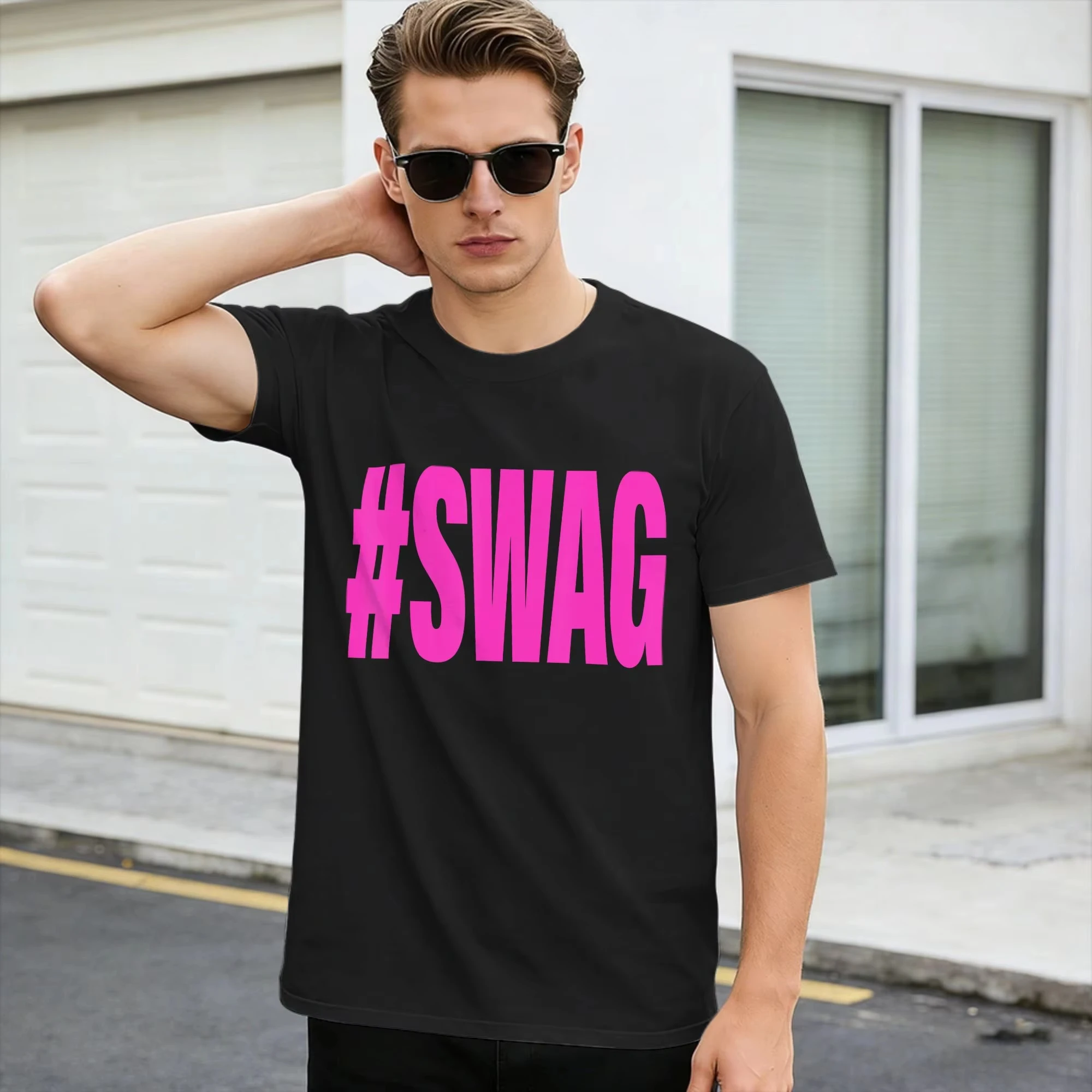 Mens Fashion Hashtags - Hashtag Swag T Shirt Erkekler Y2K