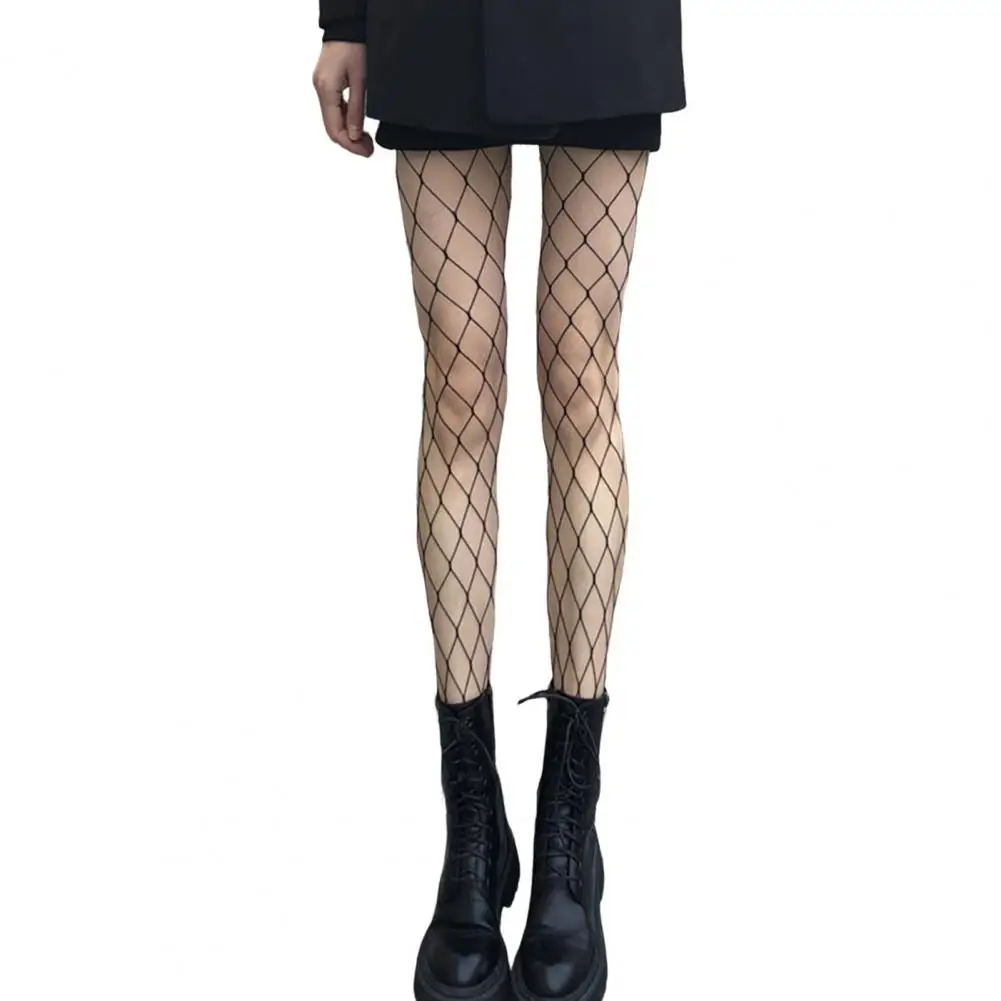 Sexy Women Pantyhouse Club Fishnet Mesh Hollow Out Skinny Beautify Legs Fishing Net Stockings Tights