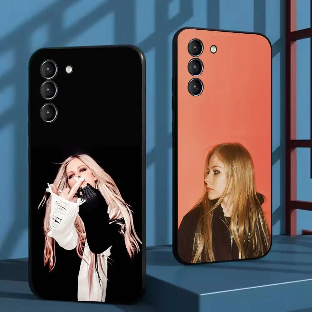 

Singer A-Avril Lavigne Phone Case For Samsung Galaxy A 91,80,73,72,71,53,52,51,22,5G Shockproof Soft Black Cover