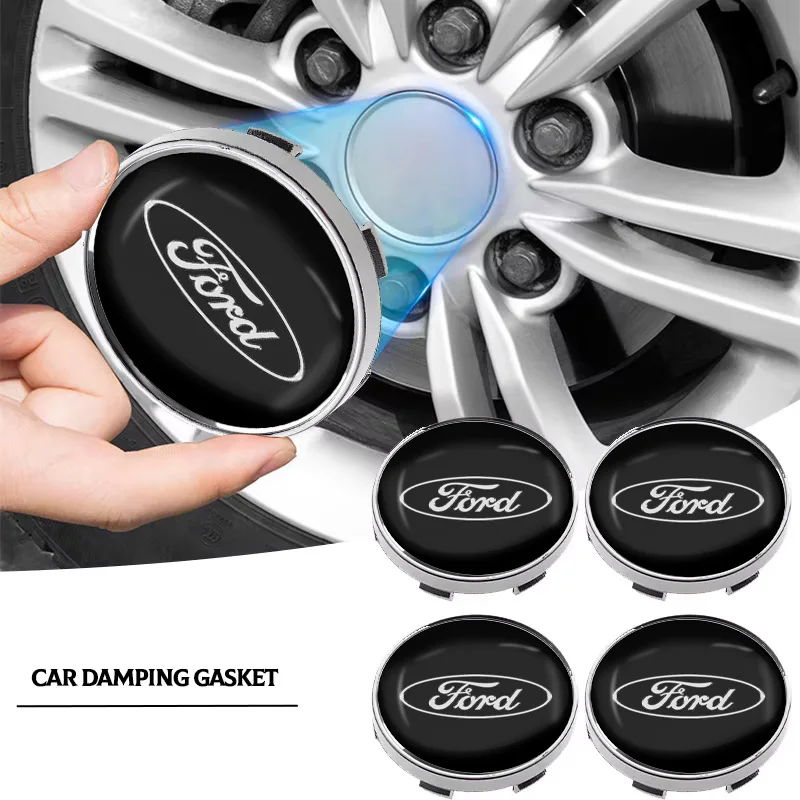 4pcs 60mm Car Wheel Center Hub Cap Rim Cover Emblem Sticker For Ford Focus Mk2 Party Mk3 Ranger Mondeo Mk4 Fiest Car Accessories