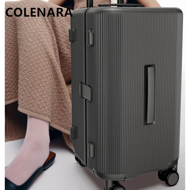 

COLENARA Luggage Travel Bag 20 Inches Boarding Box 24" Large Capacity Trolley Case PC Men's Password Box Rolling Suitcase