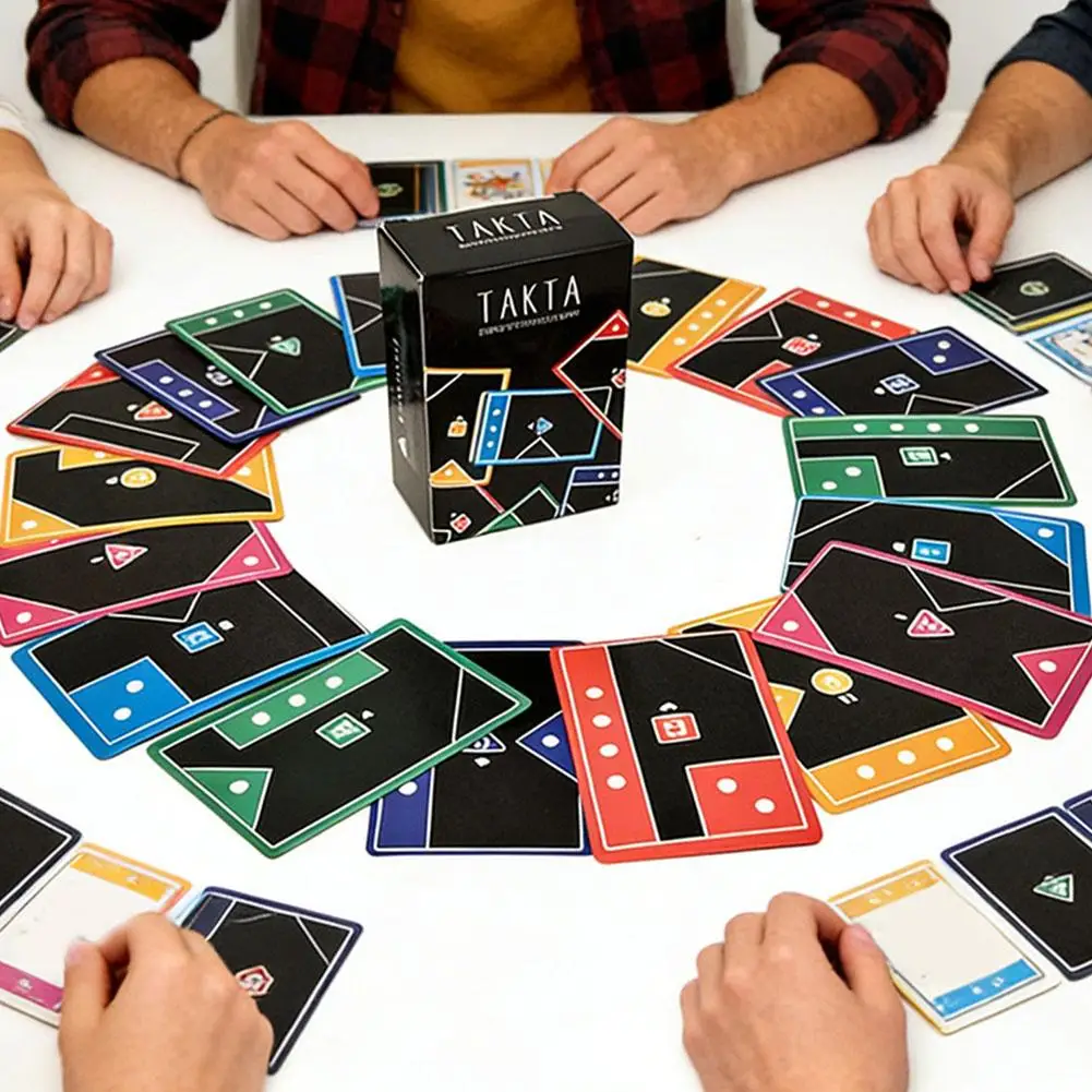 Jeu de société TACTA, jeu de stratégie rapide, jeu de correspondance de formes, jeu de société unique pour les fêtes, jeu interactif parent-enfant, compétition multijoueur, table