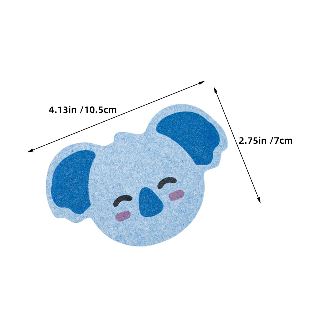 4 قطعة إسفنجة حمام الحيوان لطيف الأشكال الحيوانية كوالا البومة الفيل لب الخشب القطن لينة الجلد تنظيف الإسفنج الاطفال #4