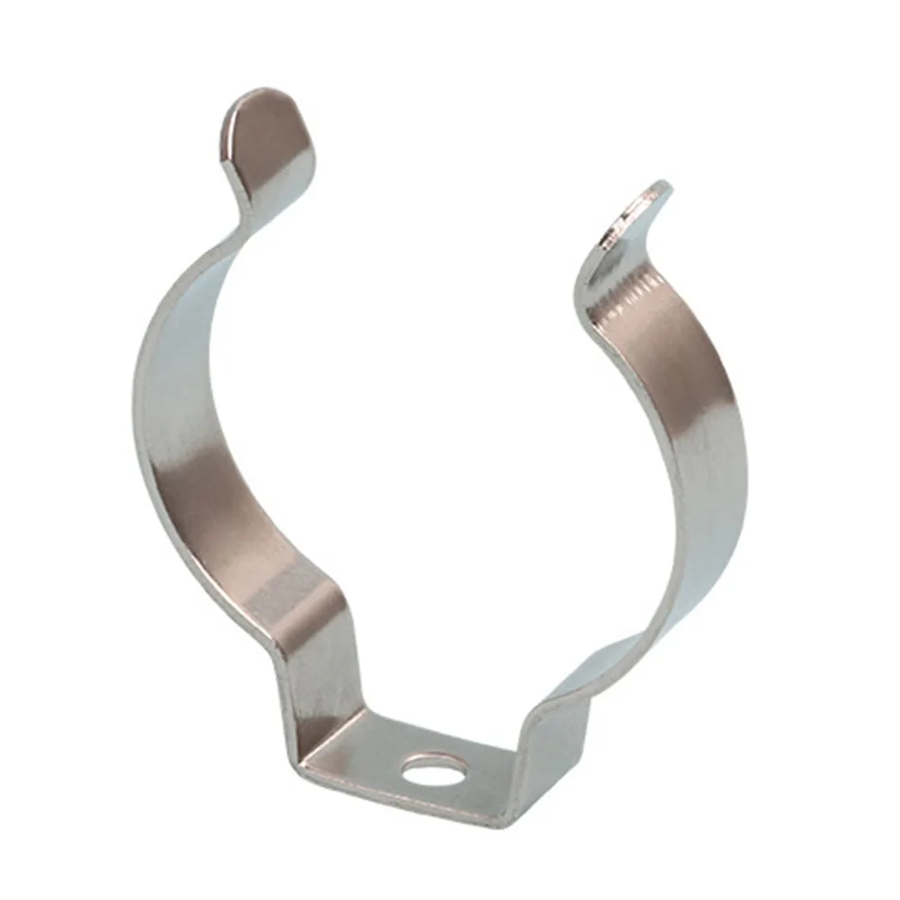 

5pcs Tool Spring Terry Clamp Heavy Duty Manganese Steel Pipe Clamp Storage Hangers For Brooms Brushes Tools Organizing