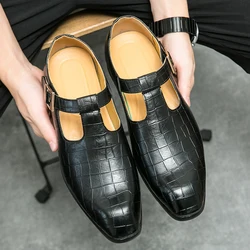 Men's Dress Loafers Handmade PU Leather Shoes