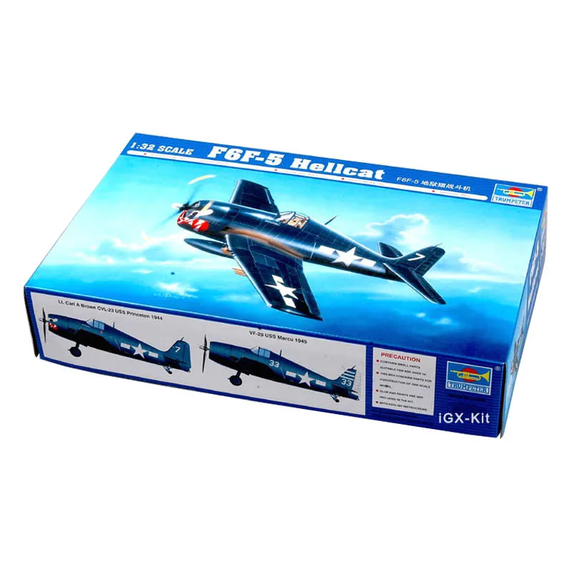 Trumpeter 02257 1/32 US F6F F6F-5 Hellcat Fighter Aircraft Plane Military Plastic Assembly Model Craft Toy Gift Building Kit