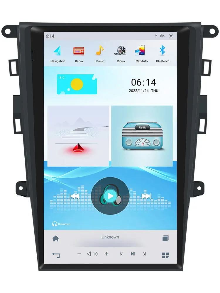 

Factory Price CUSP Big Screen 13.6 Inch Car Video Camera Recorder with GPS For Ford Mondeo Fusion MK5 2013- AUTO A/C