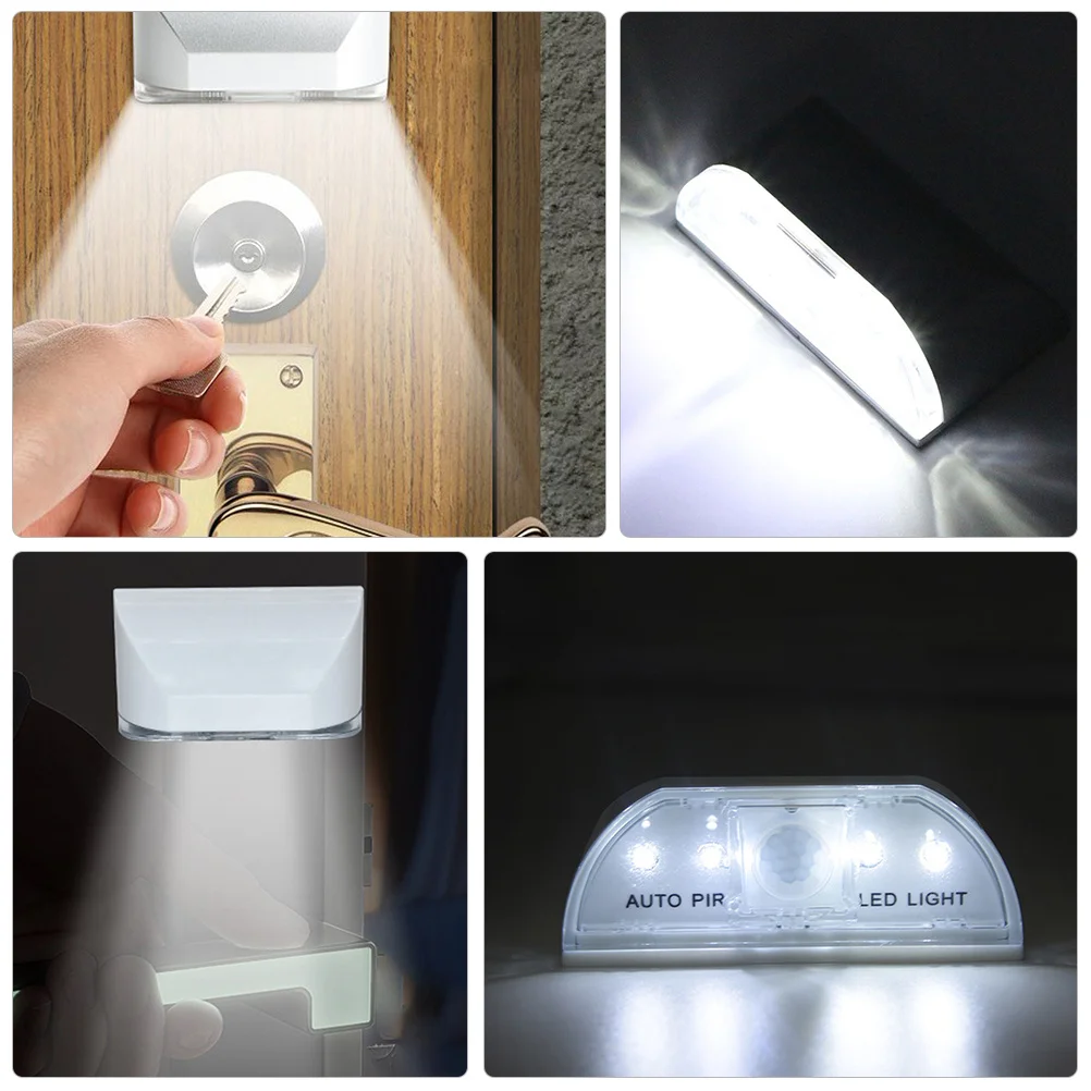 Keyhole Lamp Human Body Sensor LED Door Lock Light Infrared Pir Auto on Off Motion Night Lamp Infrared Pir Sensor Light