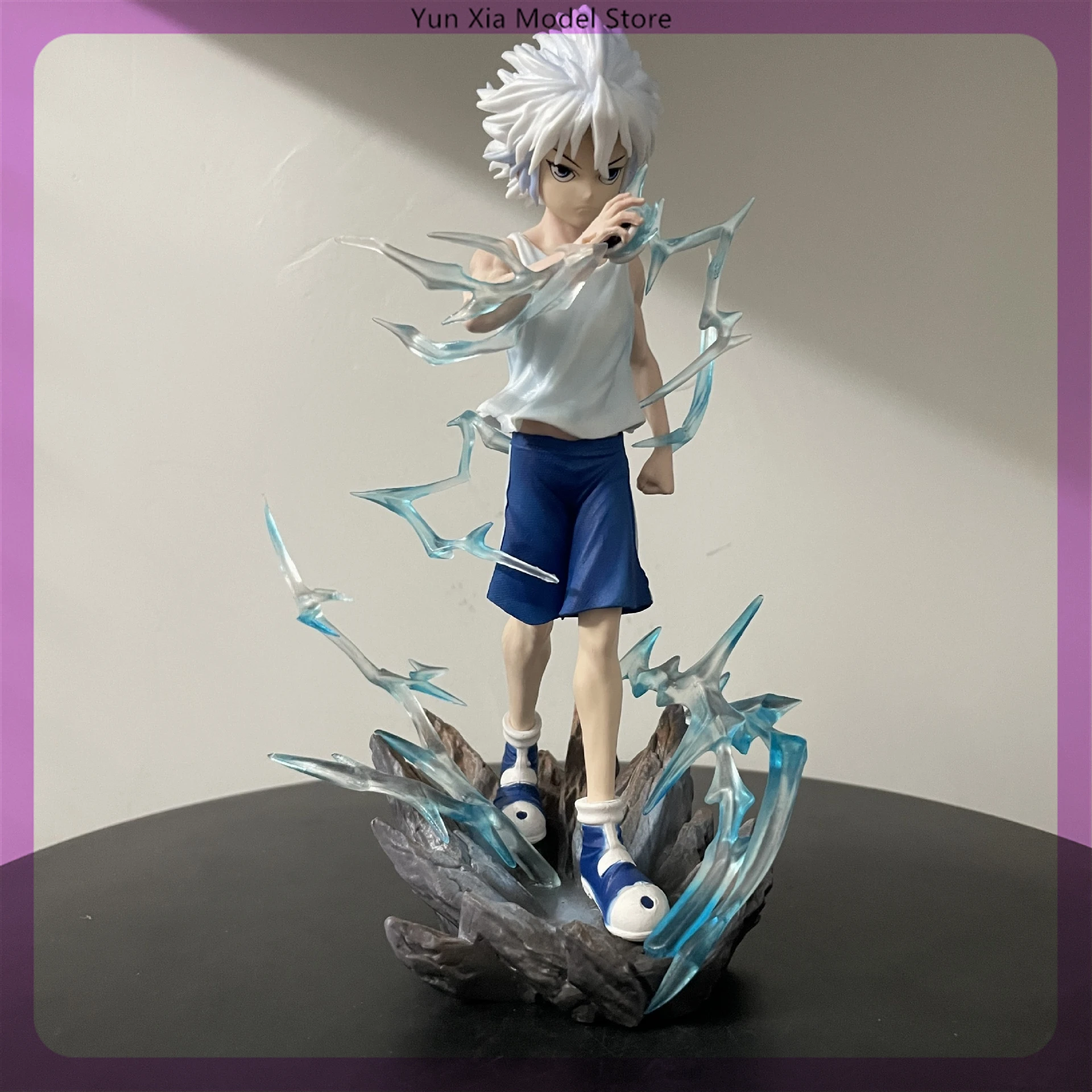 21cm Hunter X Hunter Killua Zoldyck Anime High Quality Figure Model Statue Boys Collection Desktop Decoration Ornament Toys Gift