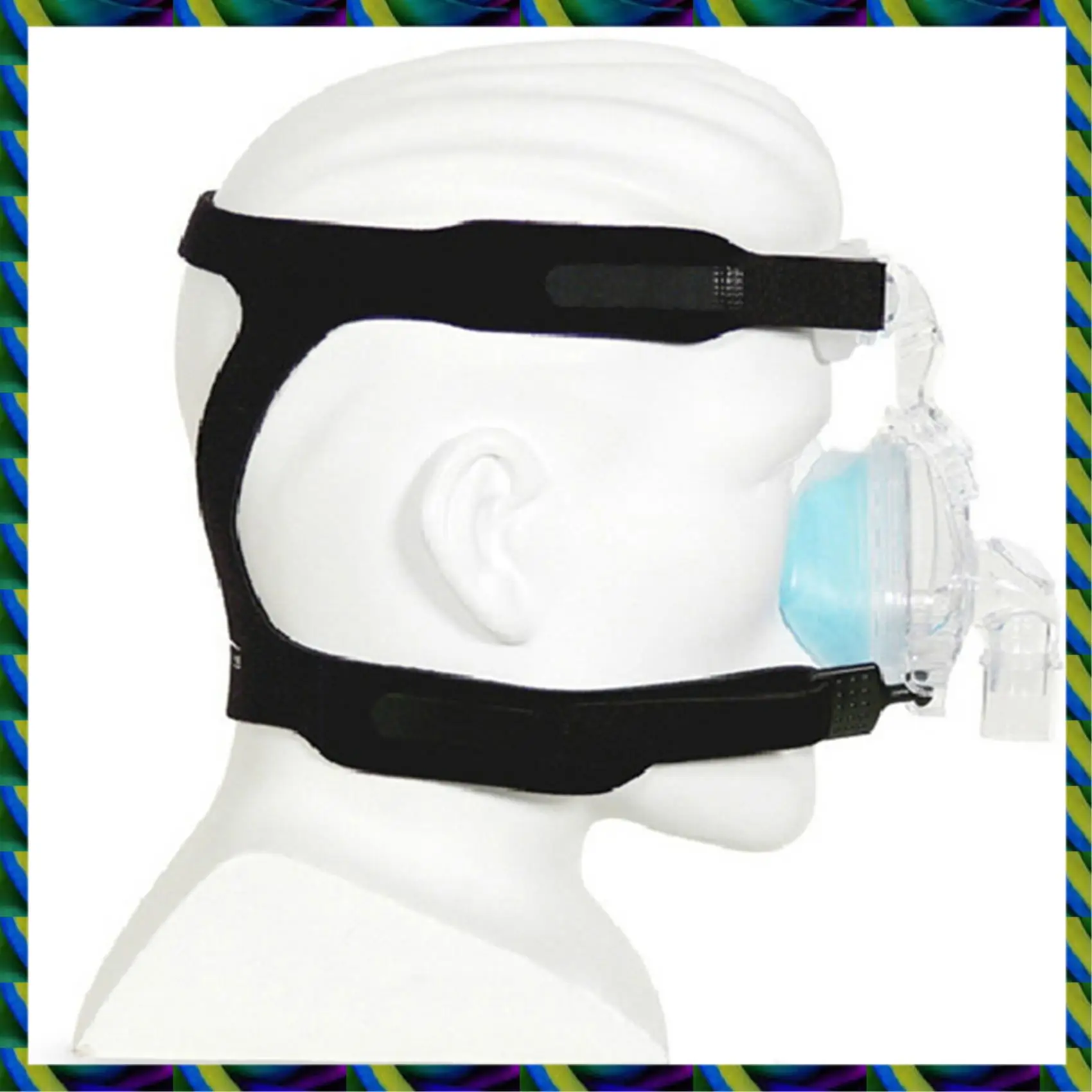 Daily 3X ユニバーサル CPAP マスク ヘッドギア ストラップ Resmed Mirage シリーズ、Respironics CPAP 用 (ヘッドギアのみ)